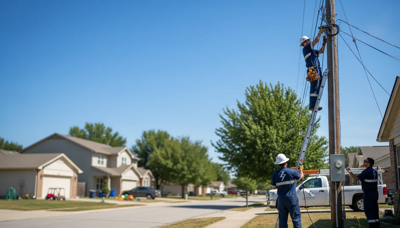 Residential electrician providing installation services in Mitchell, NE